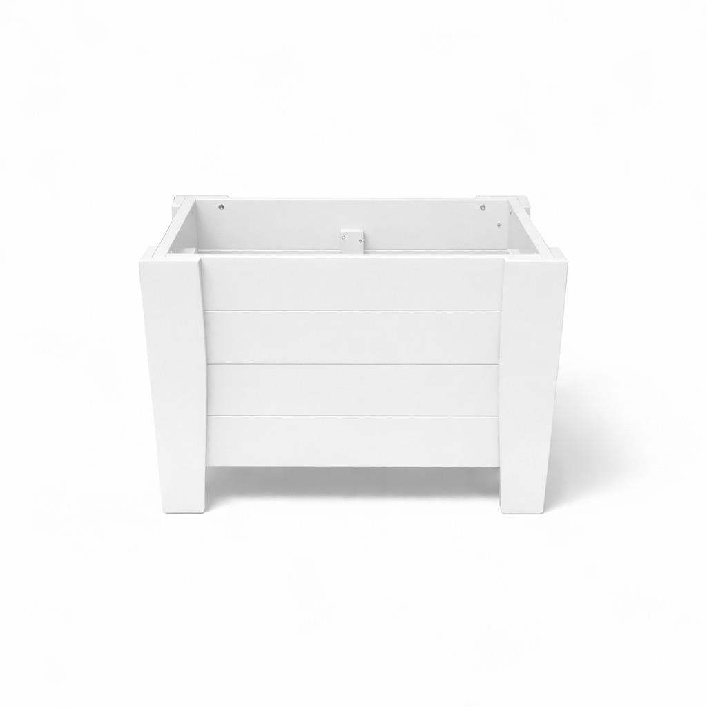 20" X 18" White Heavy Duty Plastic Square Planter Box - HomeRoots - Flyclothing LLC