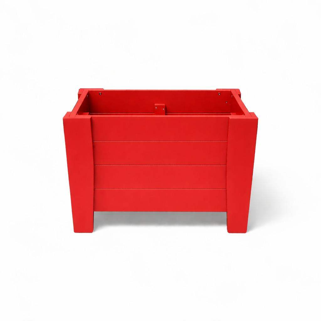 20" X 18" Red Heavy Duty Plastic Square Planter Box - HomeRoots - Flyclothing LLC