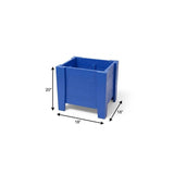 20" X 18" Blue Heavy Duty Plastic Square Planter Box - HomeRoots - Flyclothing LLC