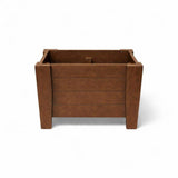 20" X 18" Walnut Heavy Duty Plastic Square Planter Box - HomeRoots - Flyclothing LLC