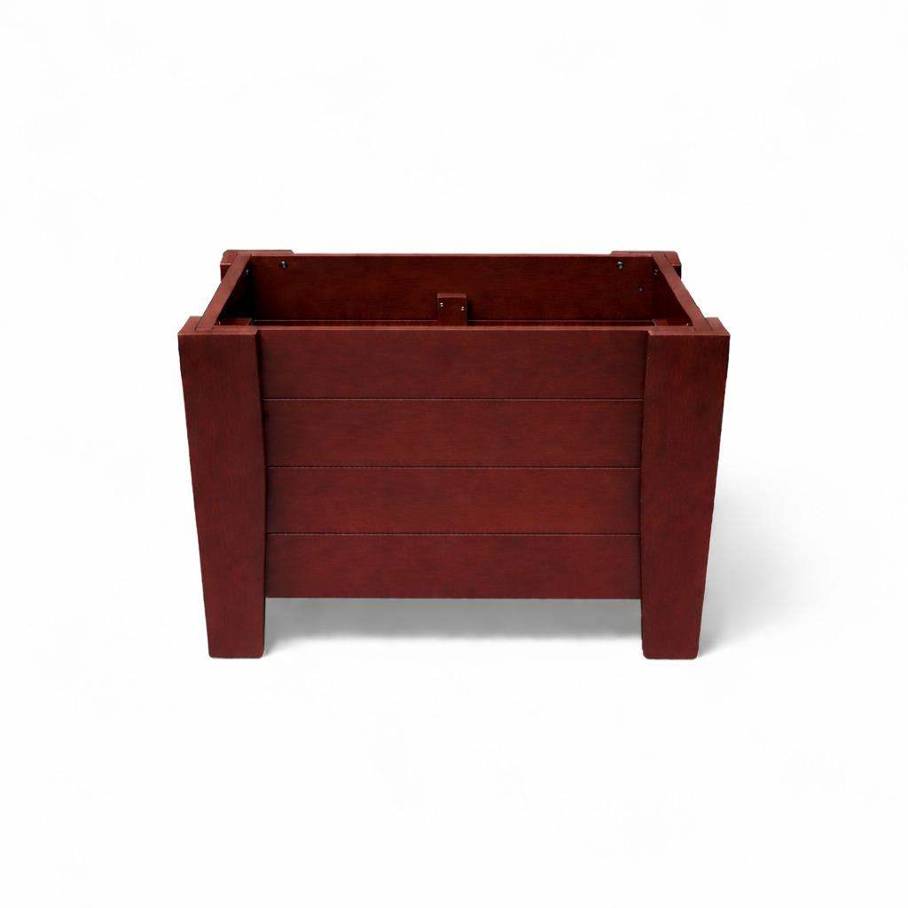 20" X 18" Mahogany Heavy Duty Plastic Square Planter Box - HomeRoots - Flyclothing LLC
