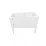 30" X 36" White Heavy Duty Plastic Rectangular Raised Garden Bed - HomeRoots - Flyclothing LLC