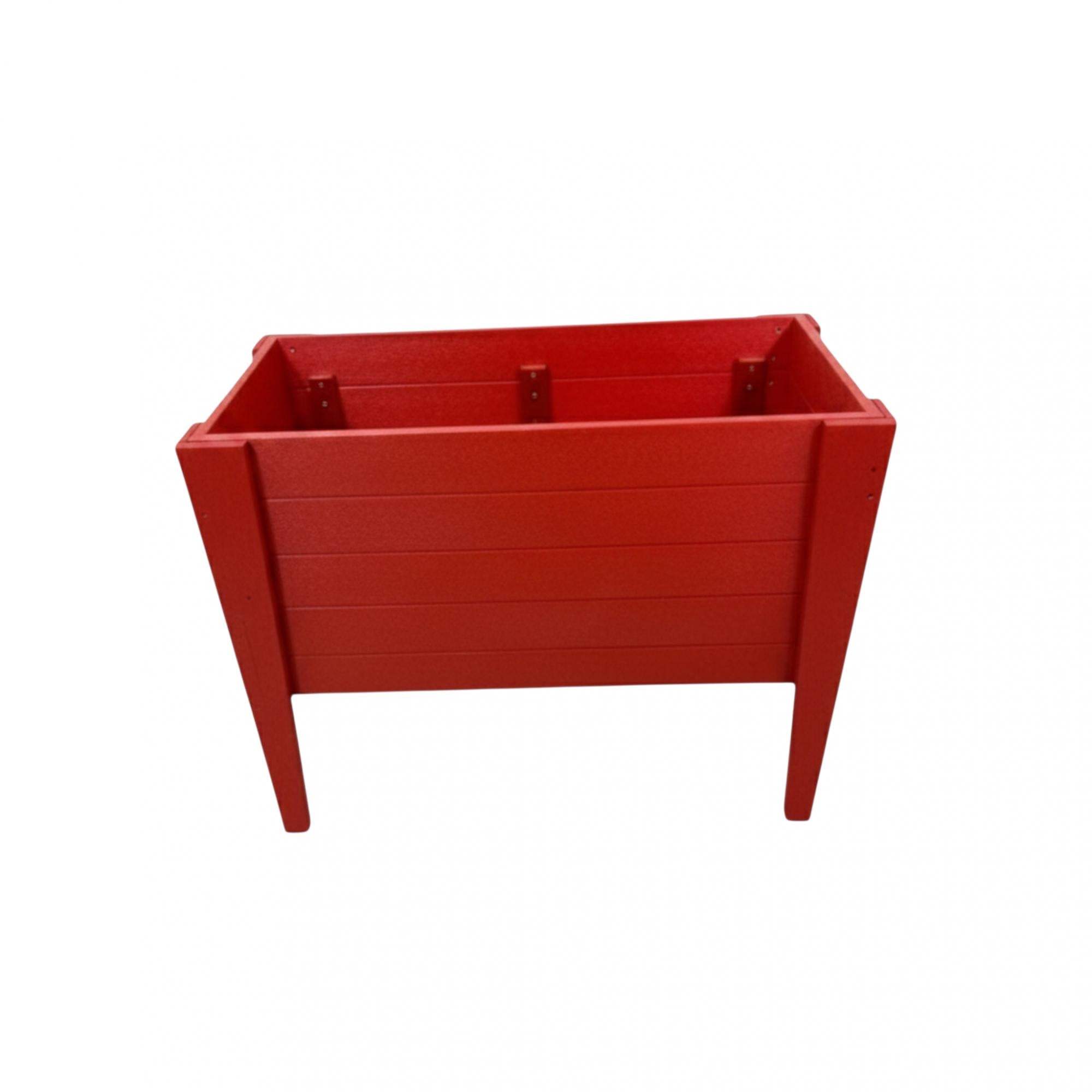 30" X 36" Red Heavy Duty Plastic Rectangular Raised Garden Bed - HomeRoots - Flyclothing LLC