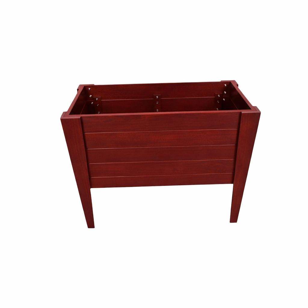 30" X 36" Mahogany Heavy Duty Plastic Rectangular Raised Garden Bed - HomeRoots - Flyclothing LLC
