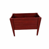 30" X 36" Mahogany Heavy Duty Plastic Rectangular Raised Garden Bed - HomeRoots - Flyclothing LLC
