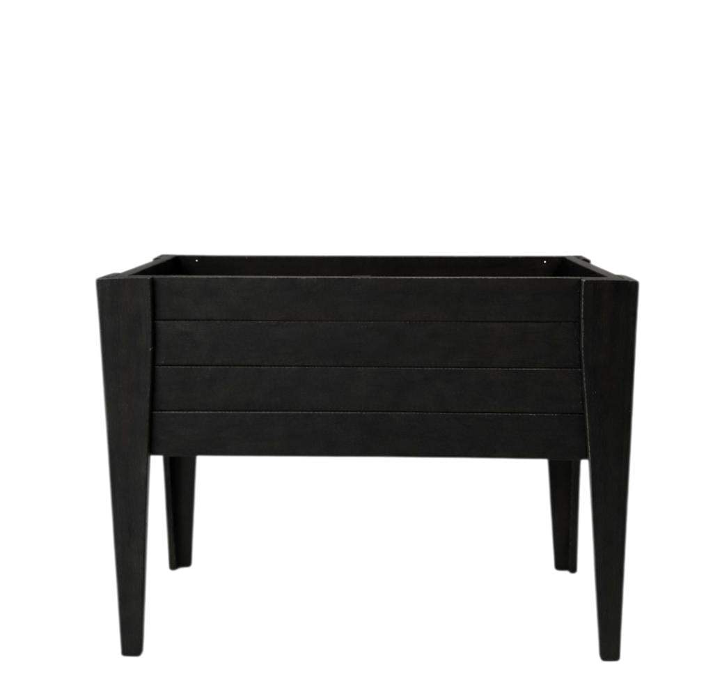 30" X 48" Black Heavy Duty Plastic Rectangular Raised Garden Bed - HomeRoots - Flyclothing LLC