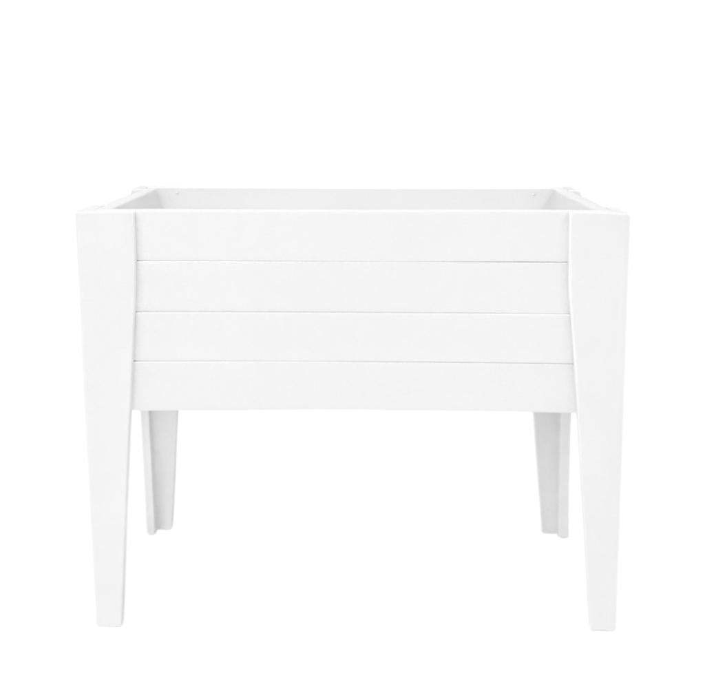 30" X 48" White Heavy Duty Plastic Rectangular Raised Garden Bed - HomeRoots - Flyclothing LLC