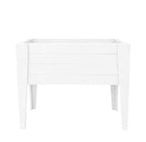 30" X 48" White Heavy Duty Plastic Rectangular Raised Garden Bed - HomeRoots - Flyclothing LLC