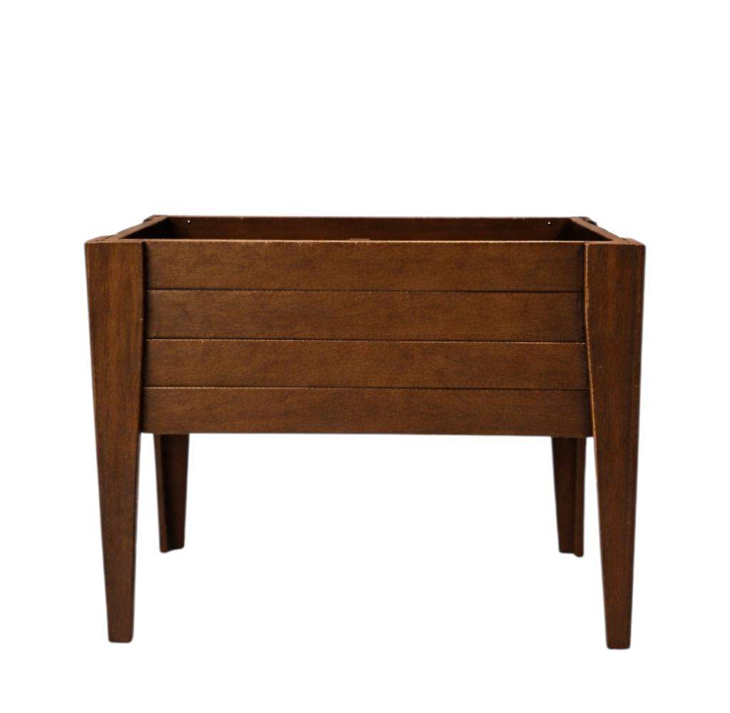 30" X 48" Walnut Heavy Duty Plastic Rectangular Raised Garden Bed - HomeRoots - Flyclothing LLC