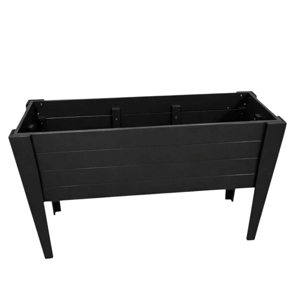 30" X 60" Black Heavy Duty Plastic Rectangular Raised Garden Bed - HomeRoots - Flyclothing LLC