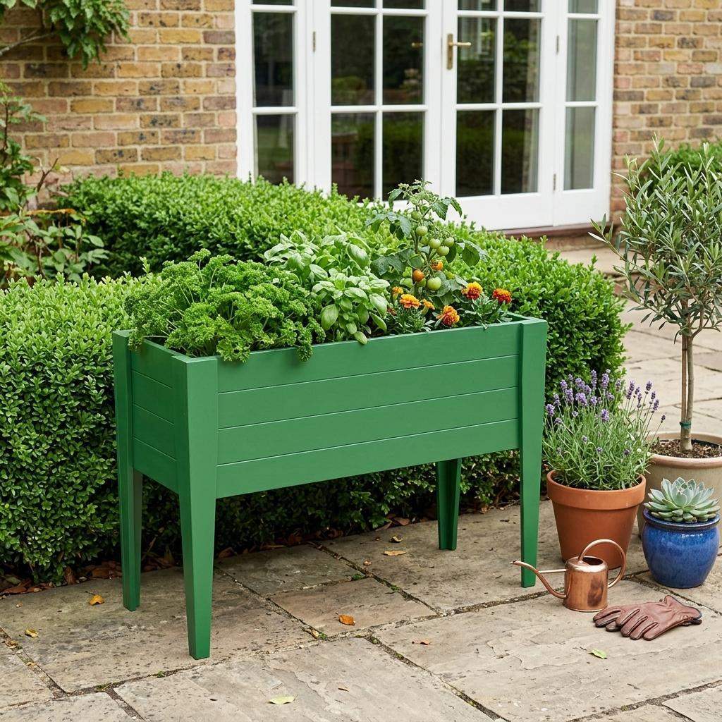 30" X 60" Green Heavy Duty Plastic Rectangular Raised Garden Bed - HomeRoots - Flyclothing LLC