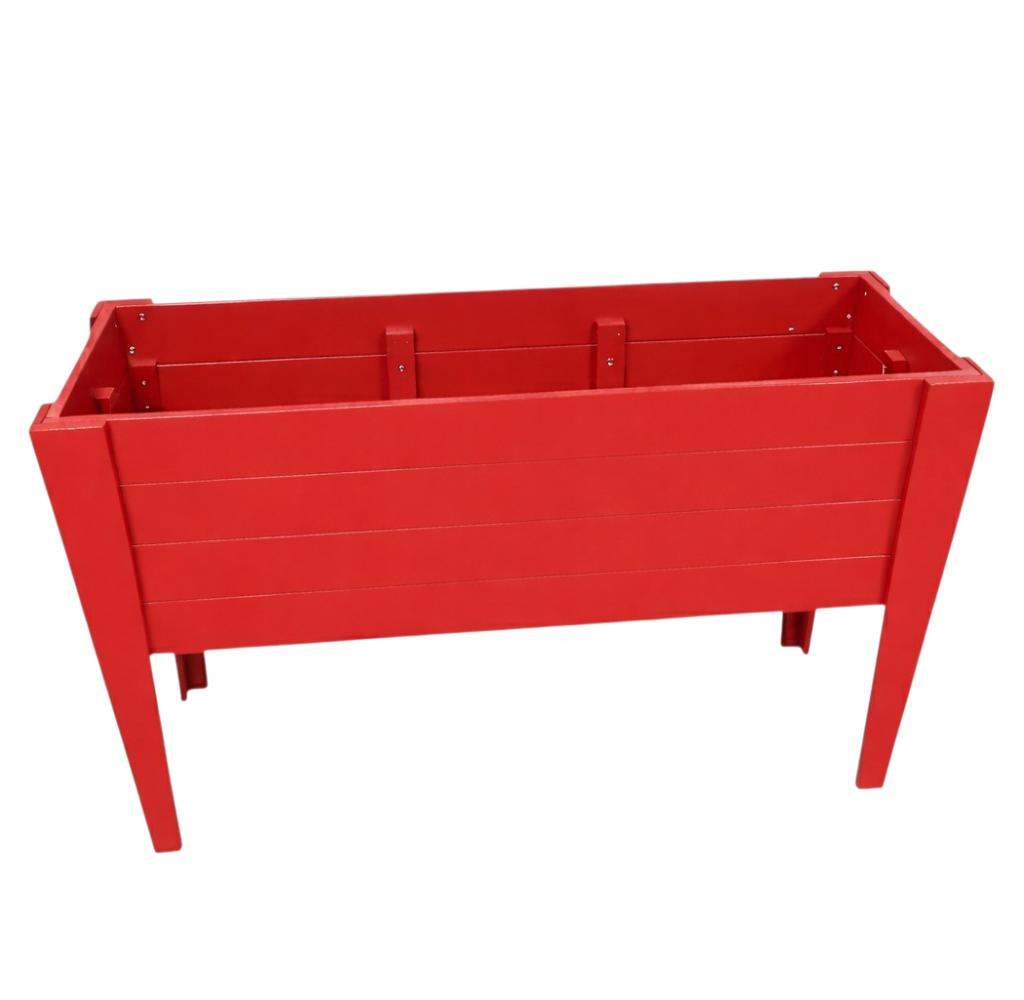 30" X 60" Red Heavy Duty Plastic Rectangular Raised Garden Bed - HomeRoots - Flyclothing LLC