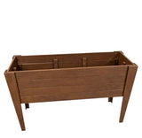 30" X 60" Walnut Heavy Duty Plastic Rectangular Raised Garden Bed - HomeRoots - Flyclothing LLC