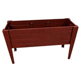 30" X 60" Mahogany Heavy Duty Plastic Rectangular Raised Garden Bed - HomeRoots - Flyclothing LLC