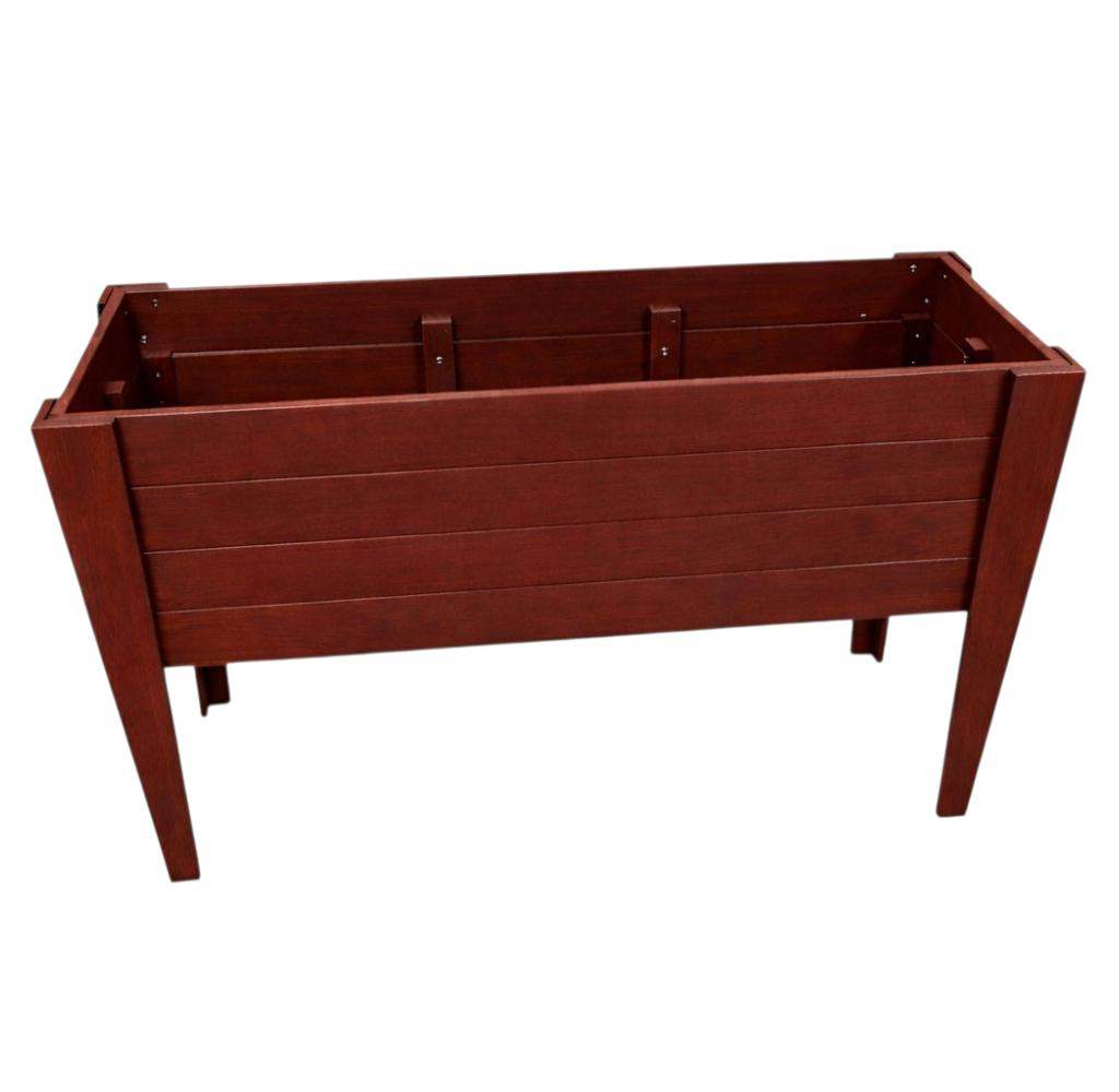 30" X 60" Mahogany Heavy Duty Plastic Rectangular Raised Garden Bed - HomeRoots - Flyclothing LLC