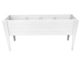 30" X 72" White Heavy Duty Plastic Rectangular Raised Garden Bed - HomeRoots - Flyclothing LLC