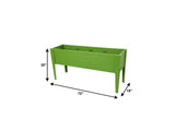 30" X 72" Green Heavy Duty Plastic Rectangular Raised Garden Bed - HomeRoots - Flyclothing LLC