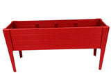 30" X 72" Red Heavy Duty Plastic Rectangular Raised Garden Bed - HomeRoots - Flyclothing LLC