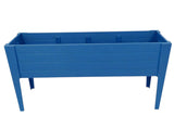 30" X 72" Blue Heavy Duty Plastic Rectangular Raised Garden Bed - HomeRoots - Flyclothing LLC