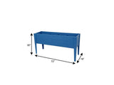 30" X 72" Blue Heavy Duty Plastic Rectangular Raised Garden Bed - HomeRoots - Flyclothing LLC