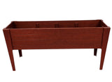 30" X 72" Mahogany Heavy Duty Plastic Rectangular Raised Garden Bed - HomeRoots - Flyclothing LLC
