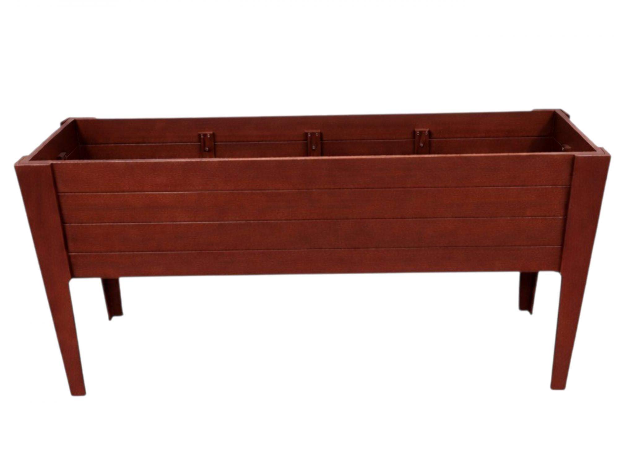 30" X 72" Mahogany Heavy Duty Plastic Rectangular Raised Garden Bed - HomeRoots - Flyclothing LLC