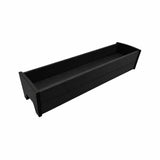 8" X 36" Black Heavy Duty Plastic Rectangular Railing Planter - HomeRoots - Flyclothing LLC