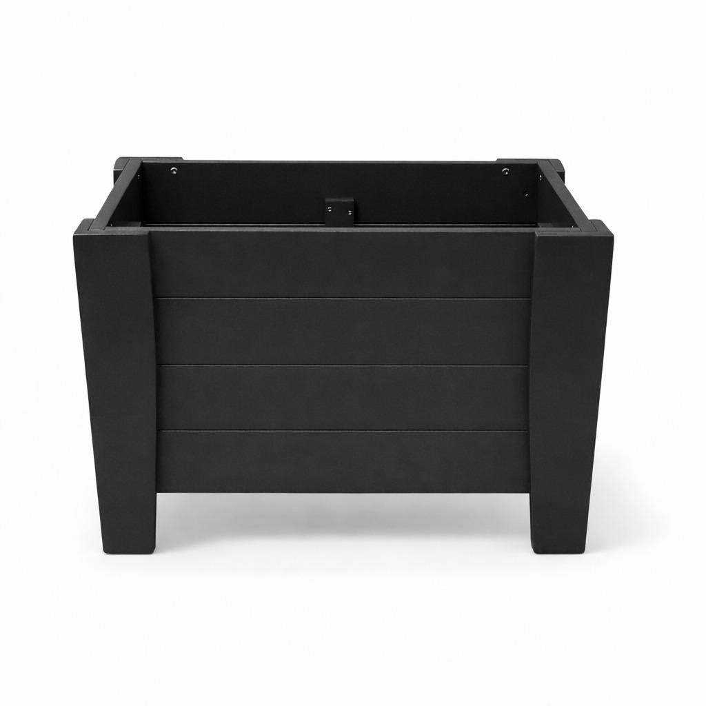 20" X 24" Black Heavy Duty Plastic Square Planter Box - HomeRoots - Flyclothing LLC
