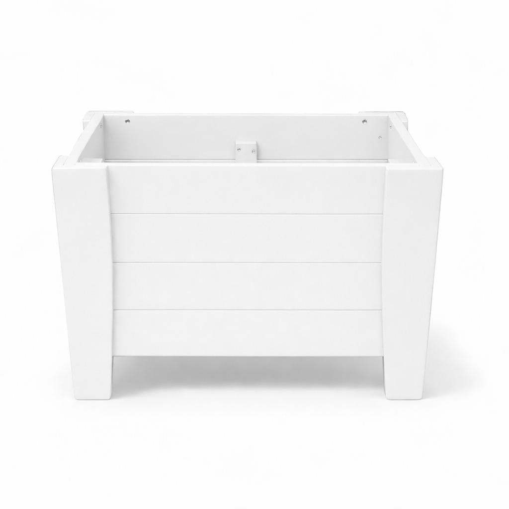 20" X 24" White Heavy Duty Plastic Square Planter Box - HomeRoots - Flyclothing LLC