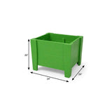 20" X 24" Green Heavy Duty Plastic Square Planter Box - HomeRoots - Flyclothing LLC