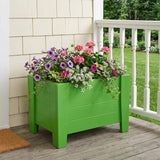 20" X 24" Green Heavy Duty Plastic Square Planter Box - HomeRoots - Flyclothing LLC