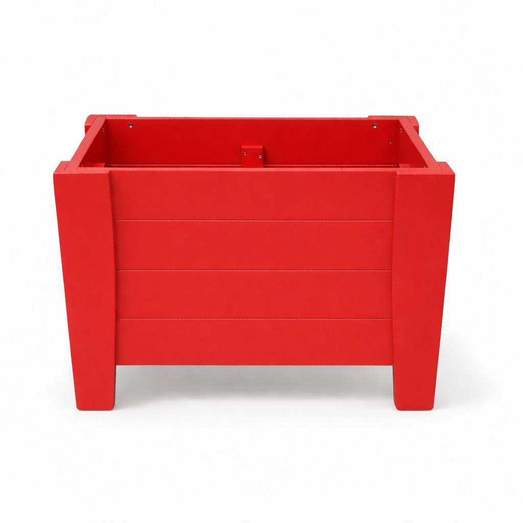 20" X 24" Red Heavy Duty Plastic Square Planter Box - HomeRoots - Flyclothing LLC