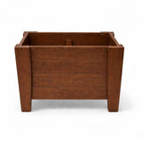 20" X 24" Walnut Heavy Duty Plastic Square Planter Box - HomeRoots - Flyclothing LLC