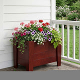 20" X 24" Mahogany Heavy Duty Plastic Square Planter Box - HomeRoots - Flyclothing LLC