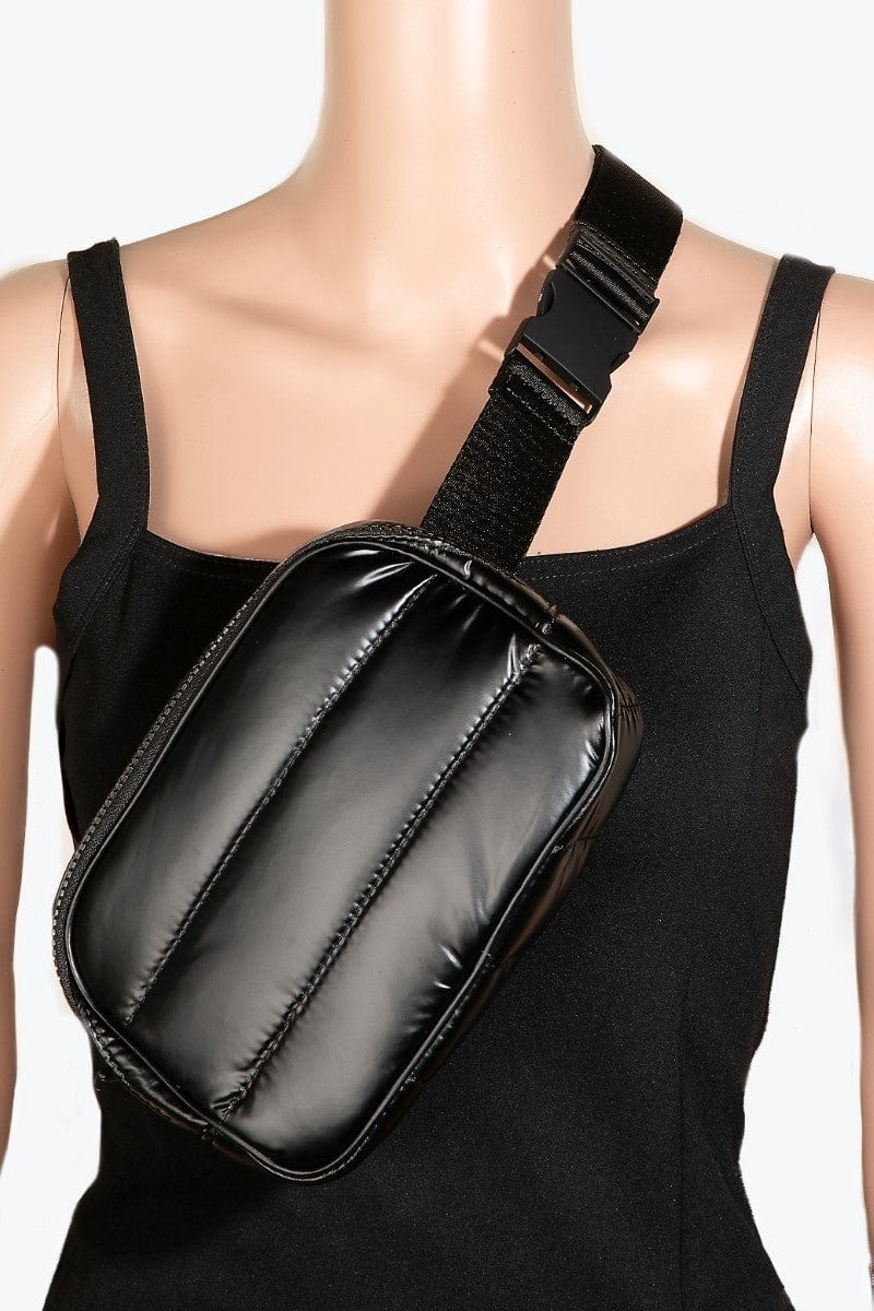 Fame Quilted Nylon Crossbody Bag - Trendsi