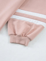 Contrast Trim Round Neck Top and Pants Set - Trendsi - Flyclothing LLC