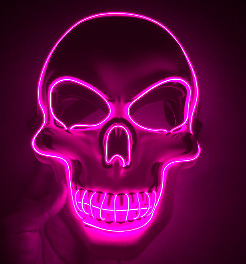 Halloween Skeleton Mask LED Glow Scary Mask - My Store - Flyclothing LLC
