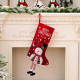 Printed Christmas Stocking Hanging Widget - Trendsi