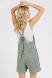 Mittoshop Textured Knotted Wide Strap Overalls - Trendsi
