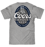 Coors Banquet Since 1873 Front and Back Print T-Shirt - Athletic Heather Gray