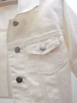 Full Size Cropped Denim Jacket Plus Size - Trendsi - Flyclothing LLC