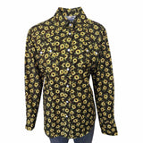 Women's Vintage Brown Sunflower Print Western Shirt - Rockmount Ranch Wear - Flyclothing LLC