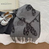 Leopard Heart Warm Scarf - Trendsi - Flyclothing LLC