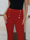 High Waist Skinny Pants - Trendsi - Flyclothing LLC
