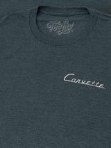 Chevy Corvette C1 Front and Back Print T-Shirt - Navy Heather - Tee Luv - Flyclothing LLC