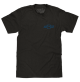 Faded Chevrolet 72 Camaro Front and Back Print T-Shirt - Vintage Black