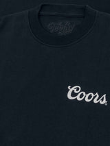 Coors Banquet Bull Skull Double Sided Heavyweight T-Shirt - Navy Blue - Tee Luv - Flyclothing LLC