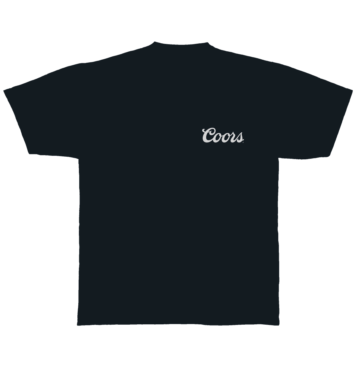 Coors Banquet Bull Skull Double Sided Heavyweight T-Shirt - Navy Blue - Tee Luv - Flyclothing LLC