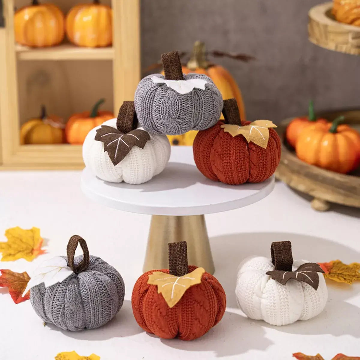 Knitted Pumpkin Decorative Ornaments - Trendsi - Flyclothing LLC