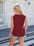 Scoop Neck Wide Strap Tank - Trendsi - Flyclothing LLC